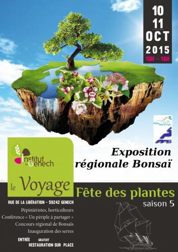 Affiche expo bonsai 2015